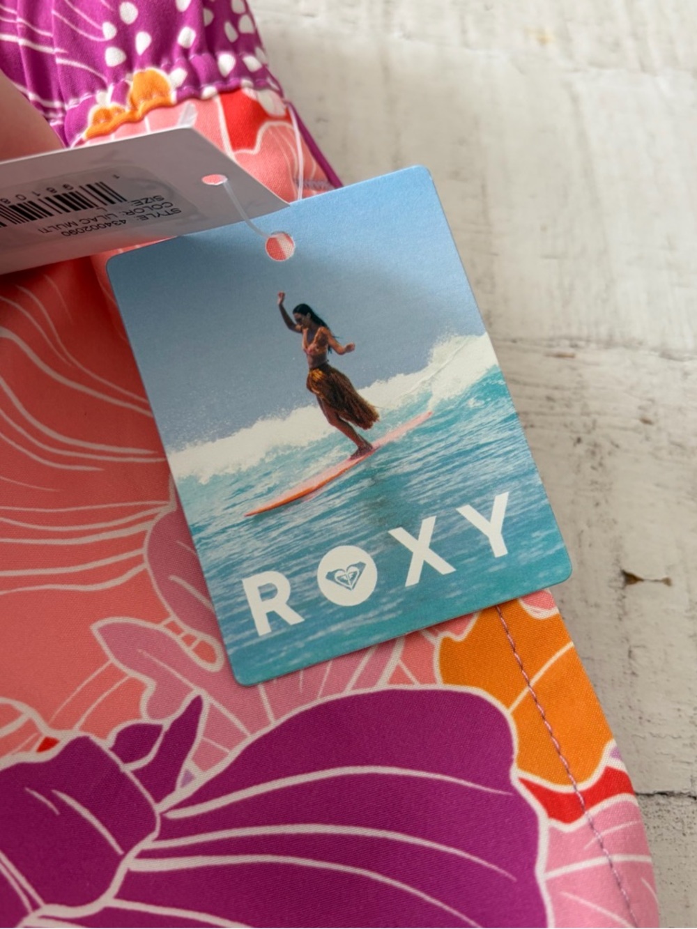 Roxy NWT size Large Bell Bottom Blues No Bad Waves Floral Board Shorts - Picture 5 of 13